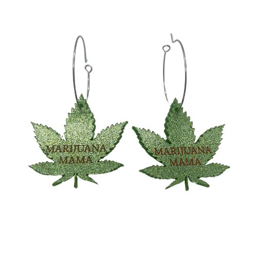 Photograph of product: Green Oui'd Mama Dangle Earrings