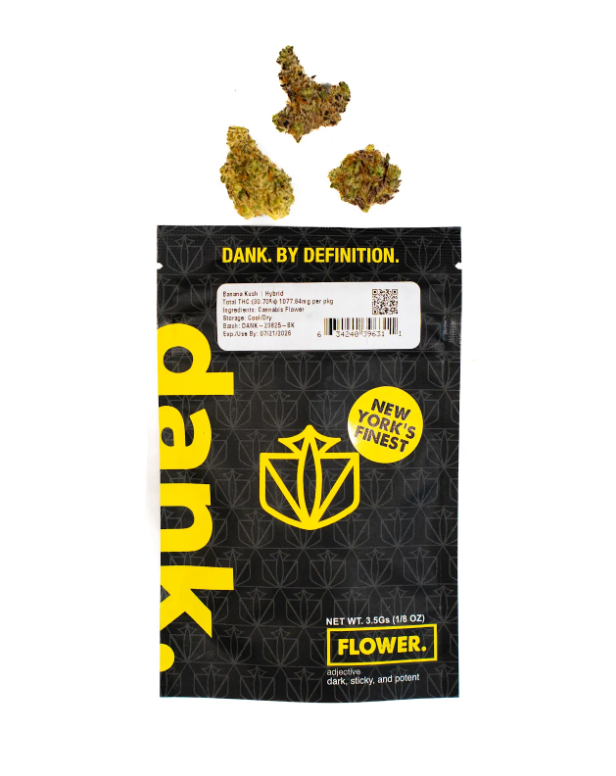 Photograph of product: Dank Banana Kush Sun-Grown Flower 3.5g