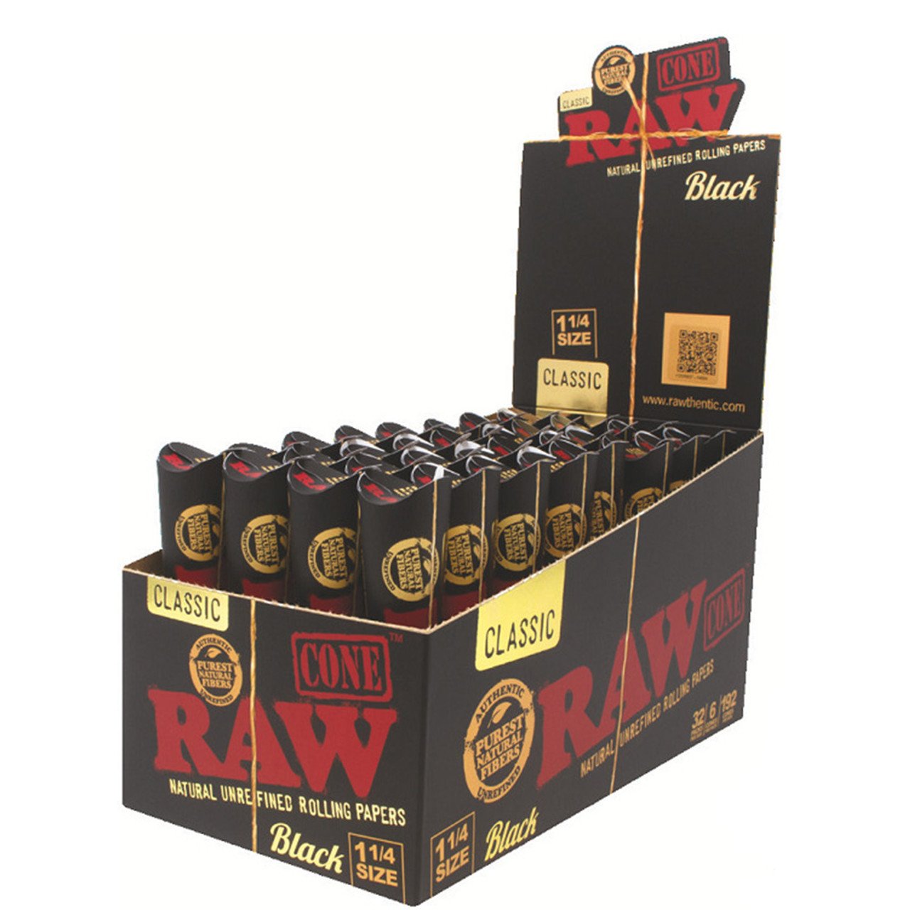 Photograph of product: Raw Black Classic Cone 1 1/4