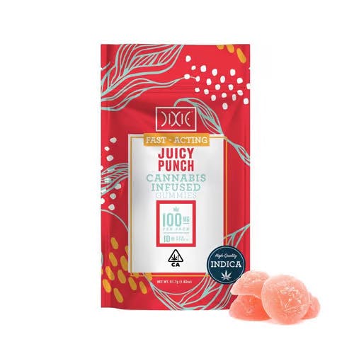 Photograph of product: Dixie - Juicy Punch (I) - Gummy -100mg
