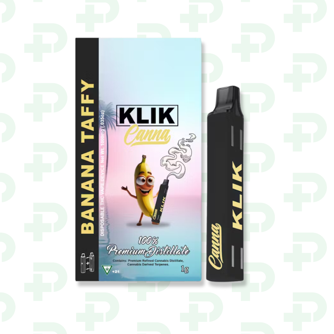 Photograph of product: KLIK Disposable - Banana Taffy