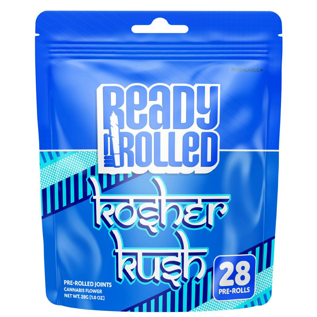 Photograph of product: Ready Rolled Co. | 28 x 1g Pre Rolls | Kosher Kush