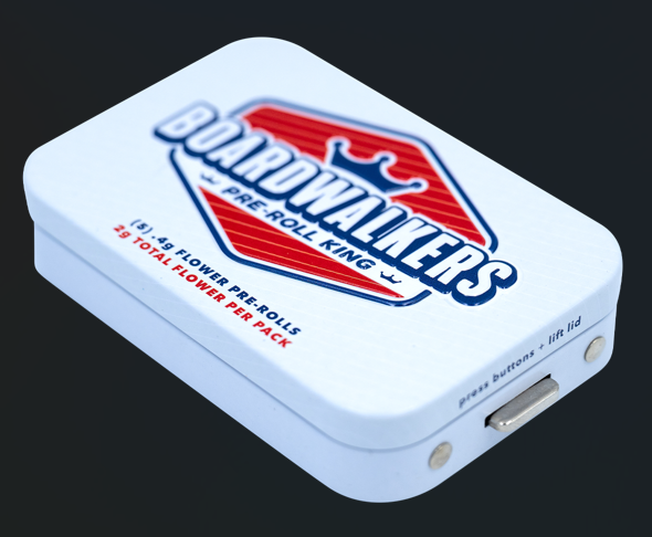 Photograph of product: Boardwalkers | Blueberry Muffin | Pre-rolls | 0.4g/5pk | 2g