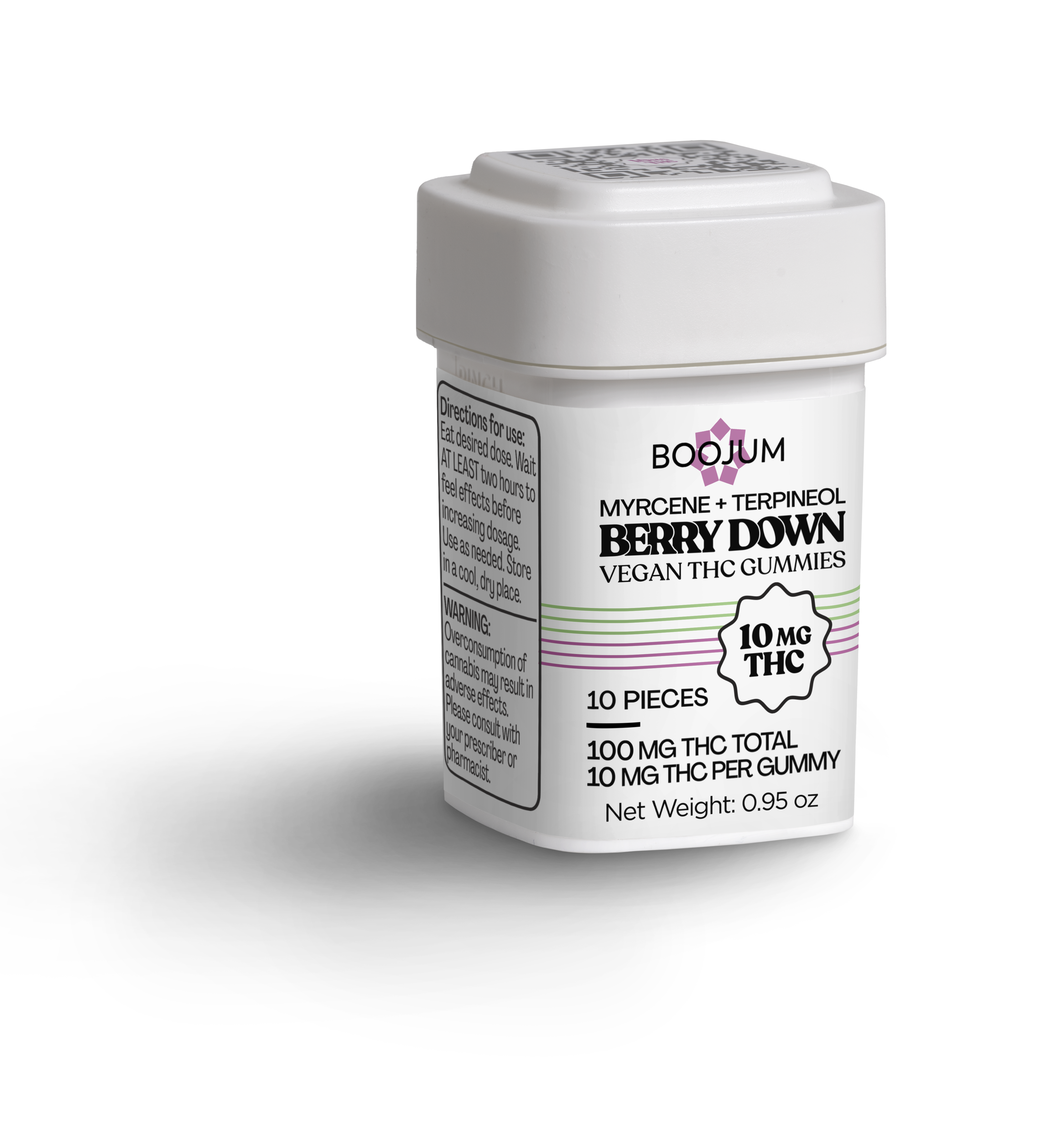 Photograph of product: Berry Down Vegan | Gel Cube | 10mg | 10pk