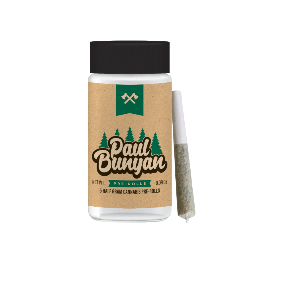Photograph of product: Oreoz | 0.5g | 5pk Pre-Rolls | Paul Bunyan