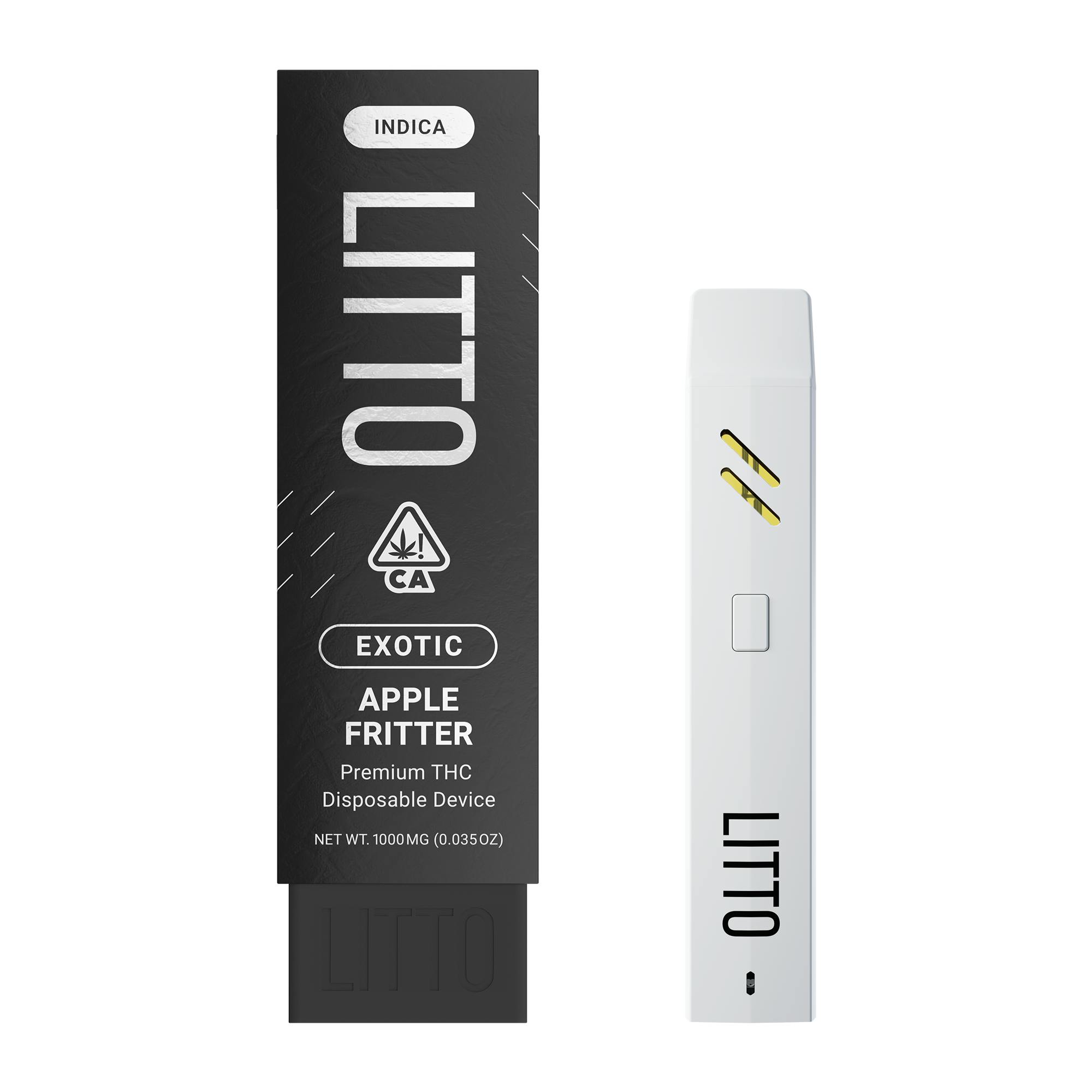 Photograph of Product: LITTO - Exotic Apple Fritter - Premium All-In-One THC Vape Pen - 1G