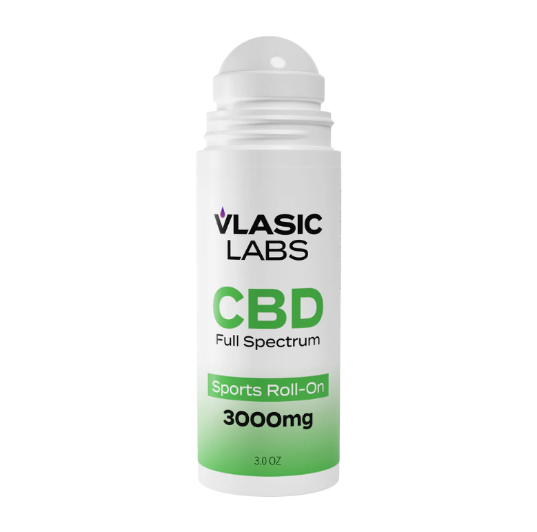 Photograph of product: Vlasic Labs | CBD Full Spectrum | 3000mg Gel Roll-on Salve | 3oz