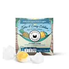 Photograph of product: Pineapple Orange Fruit Chews | 25mg - Betty's Eddies