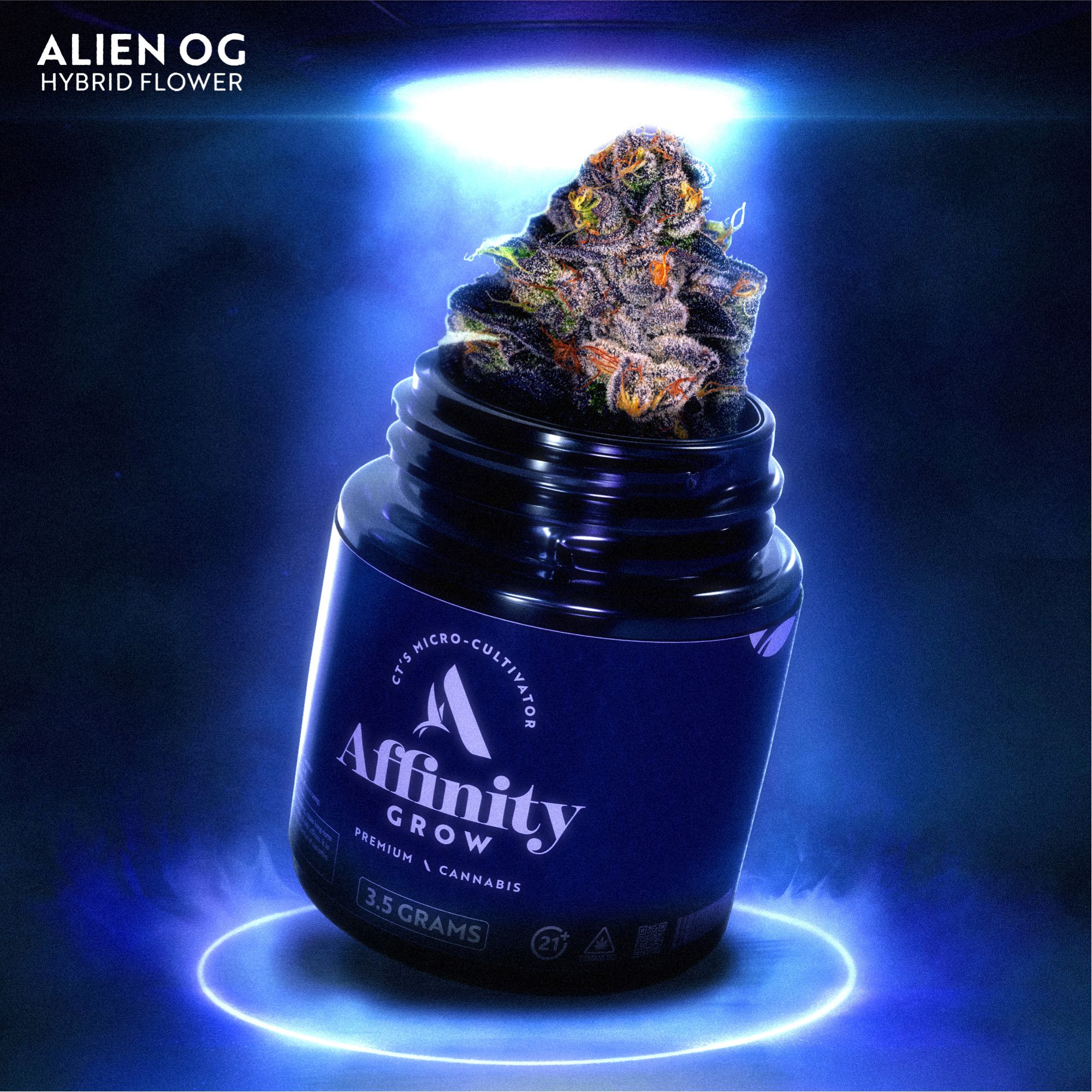 Photograph of product: Alien OG Flower T29.82% H 00615