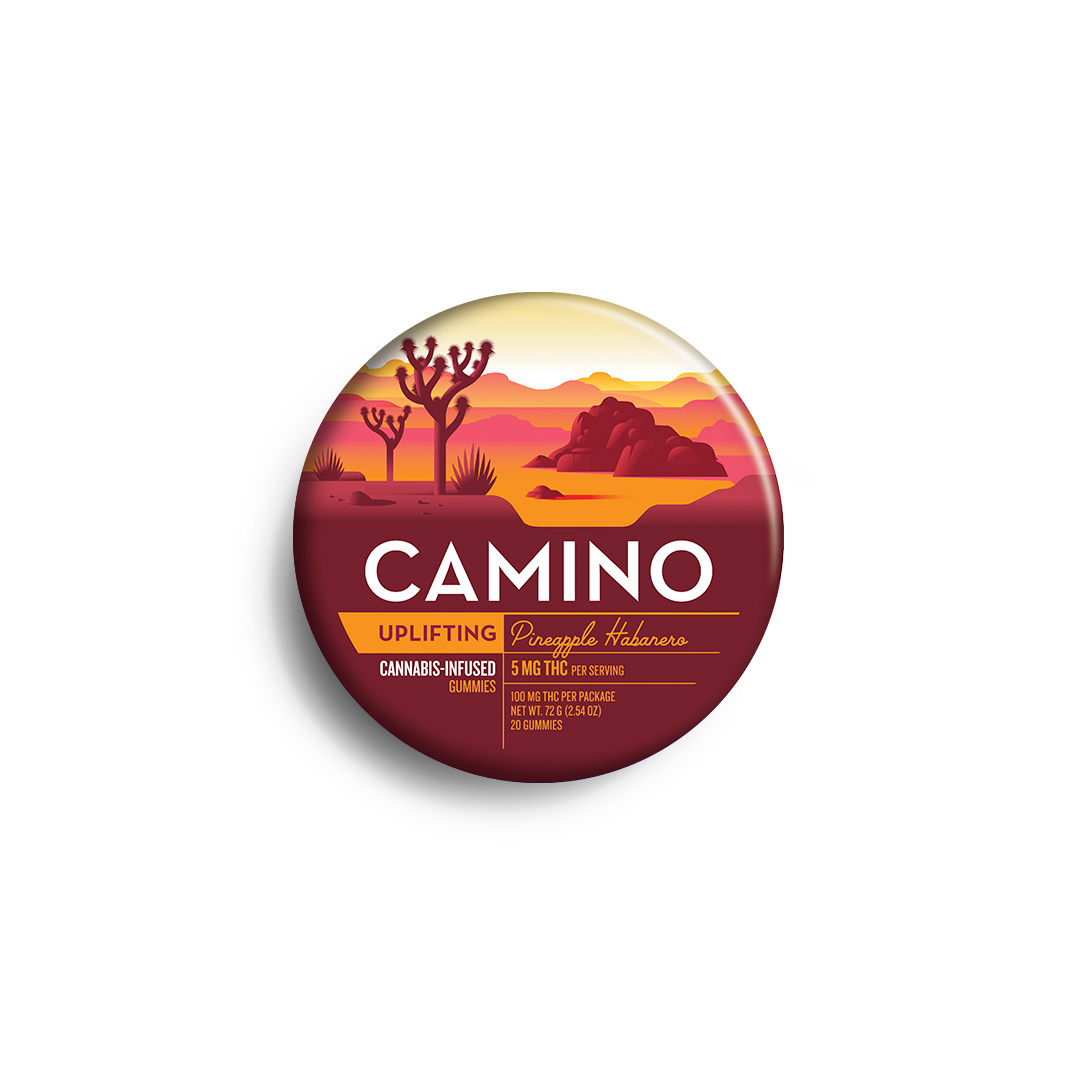 Photograph of product: CAMINO - GUMMIES - PINEAPPLE HABANERO - 100MG