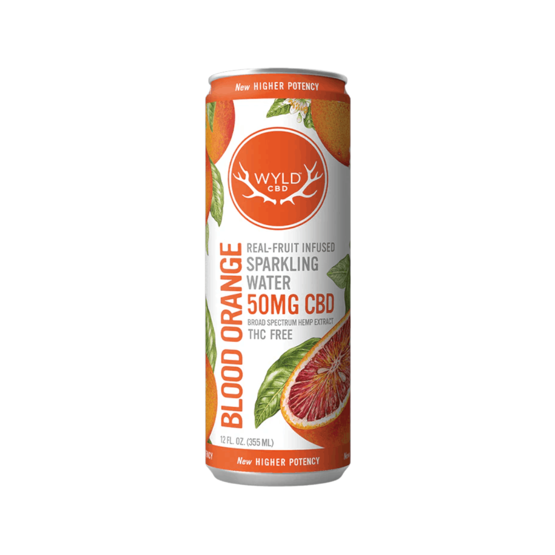 Photograph of product: Wyld Blood Orange Sparkling Water 50mg CBD