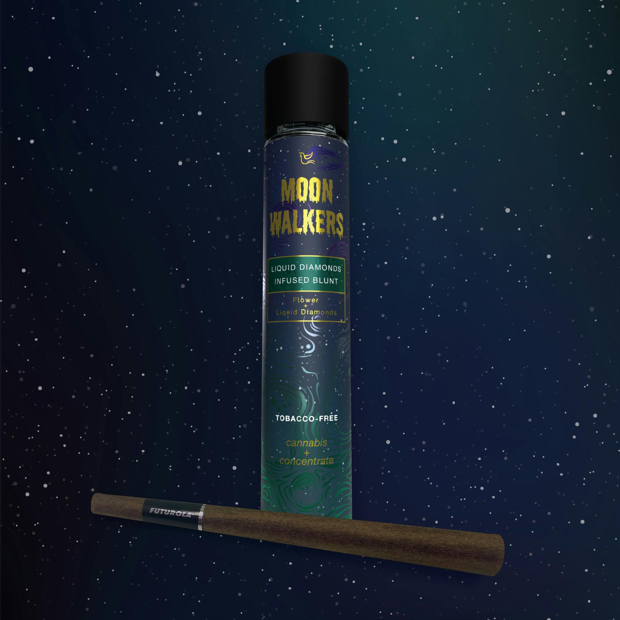 Photograph of product: MOON WALKERS Blunt 1g Infused Solventless: Honey Bun