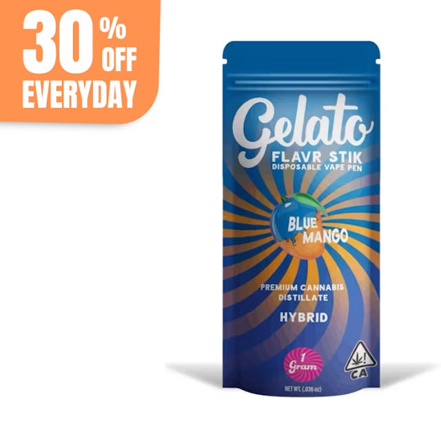 Photograph of product: Gelato Flavr AIO | 1g - Blue Mango - Disposable - Hybrid - 
