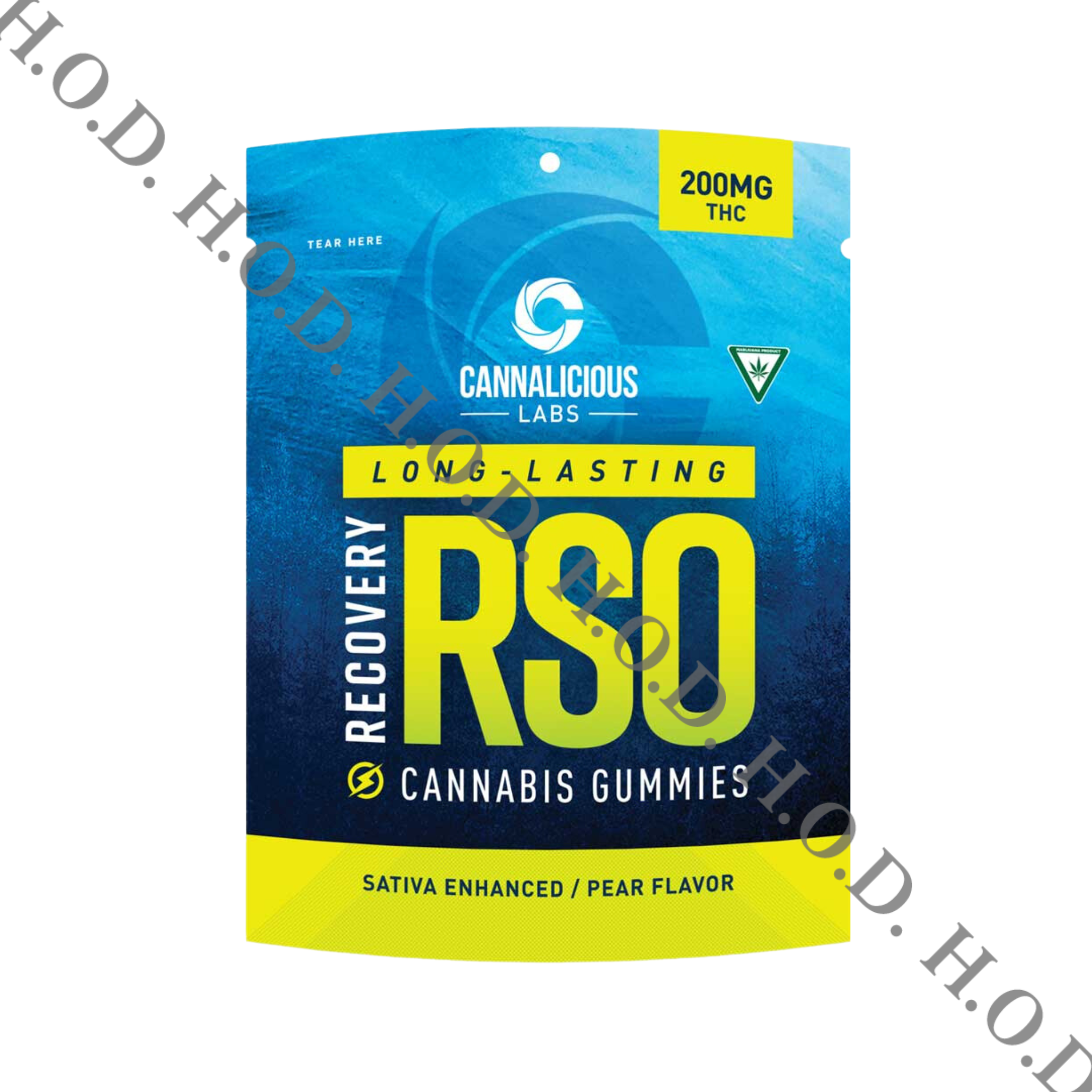 Photograph of product: Cannalicious Pear Oui'd Recovery RSO Gummies 200mg