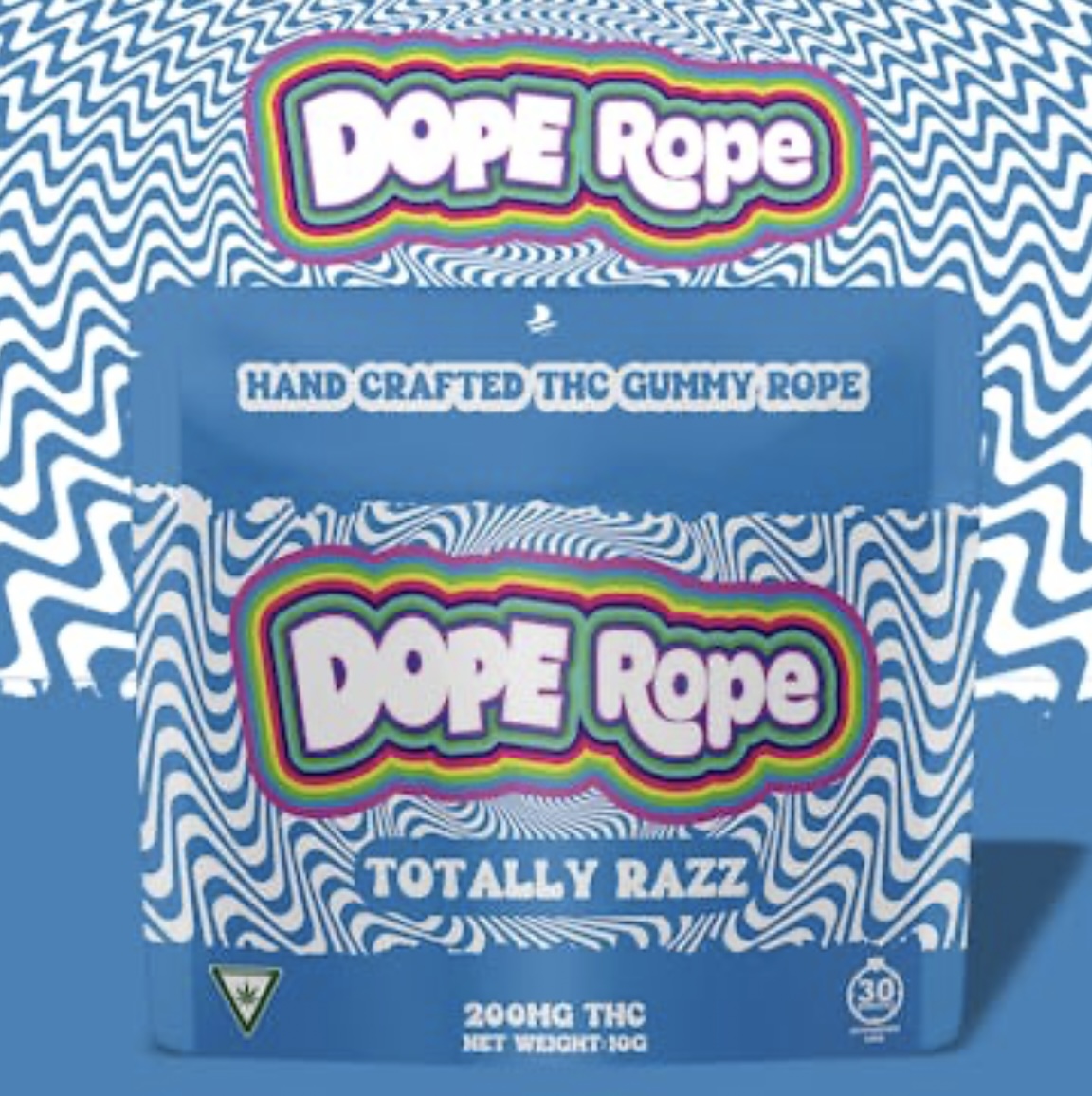 Photograph of product: AU Dope Rope: Totally Razz 200mg