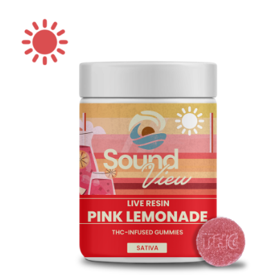 Photograph of product: Live Resin Pink Lemonade 20ct Gummies (S) 00100