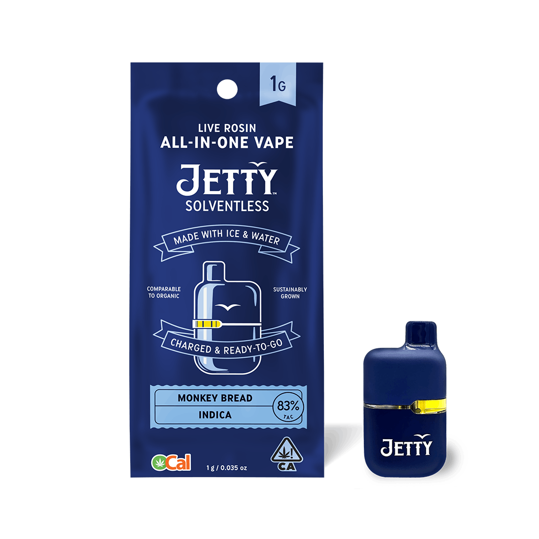 Photograph of product: Jetty - 1g Monkey Bread Solventless All-in-One