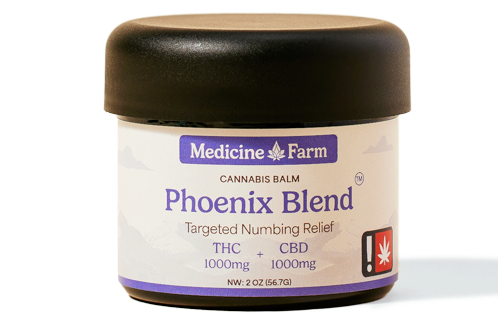 Photograph of product: Medicine Farm Phoenix Blend 1:1 Targeted Numbing Relief Salve 2oz