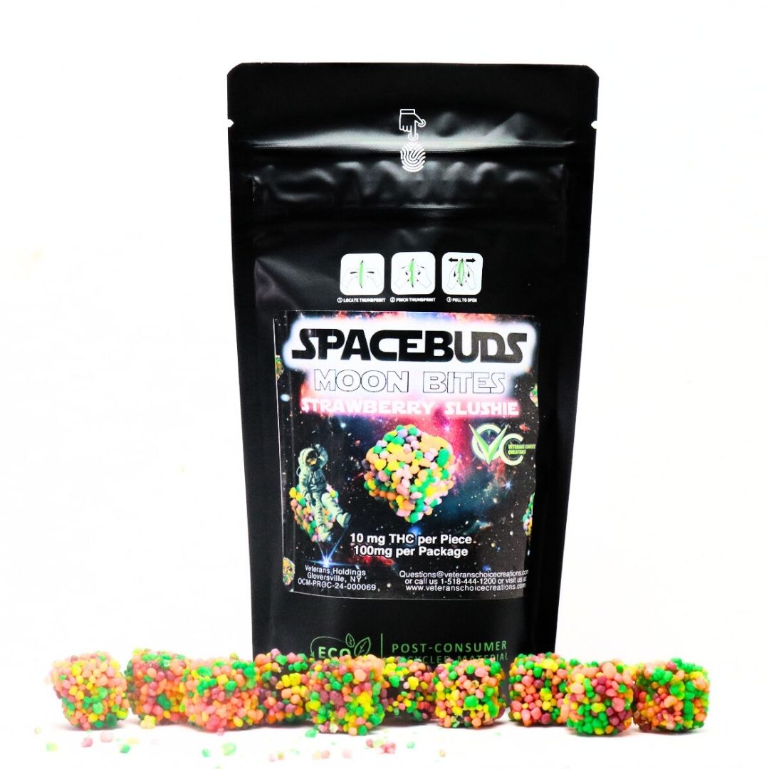 Photograph of Product: 100mg Moon Bites | Strawberry Slushie
