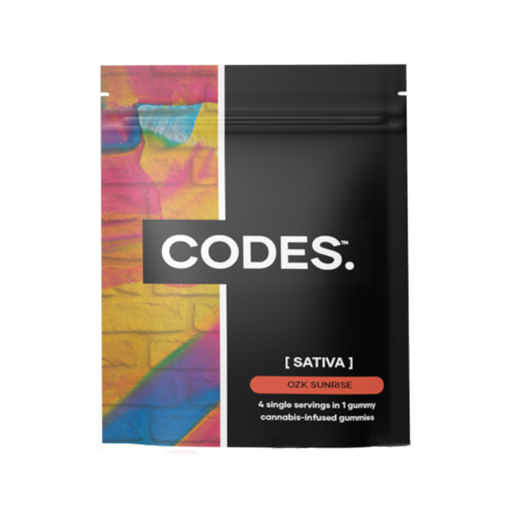 Photograph of Product: Codes: Gummies | OZK Sunrise | 100mg | 5pk