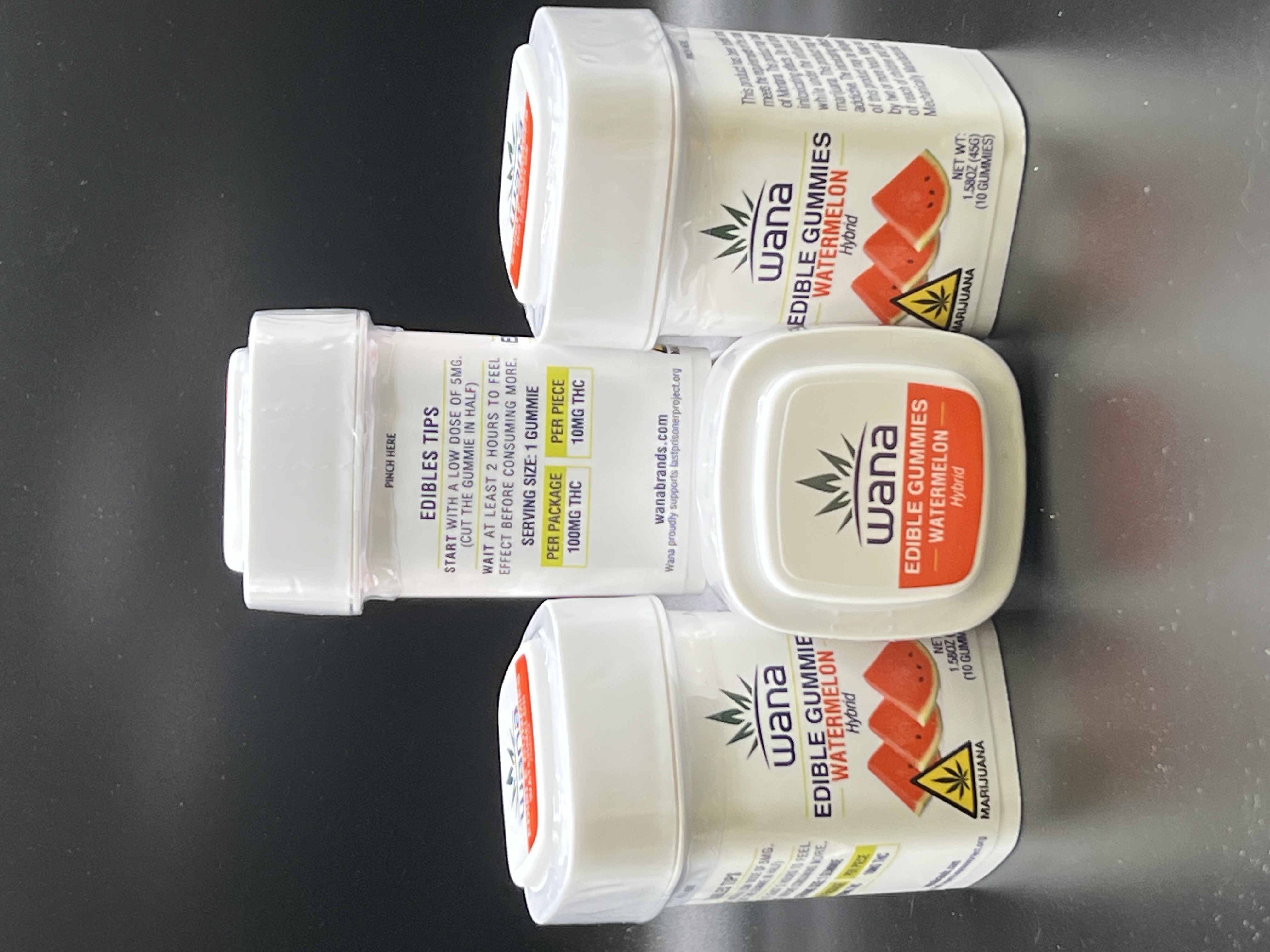 Photograph of product: Wana Watermelon Gummies