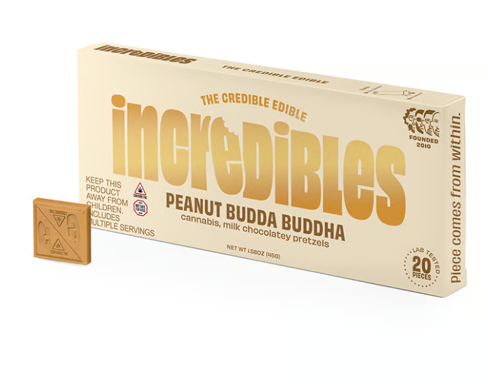 Photograph of product: Peanut Budda Buddha Chocolate Bar 100mg