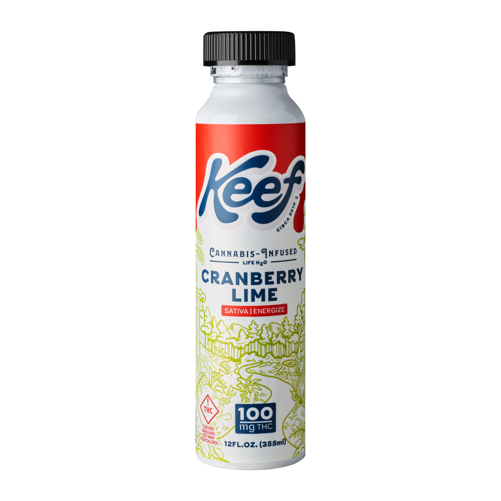 Photograph of product: Cranberry Lime Water 100mg TH-ouiV, 100mg THc