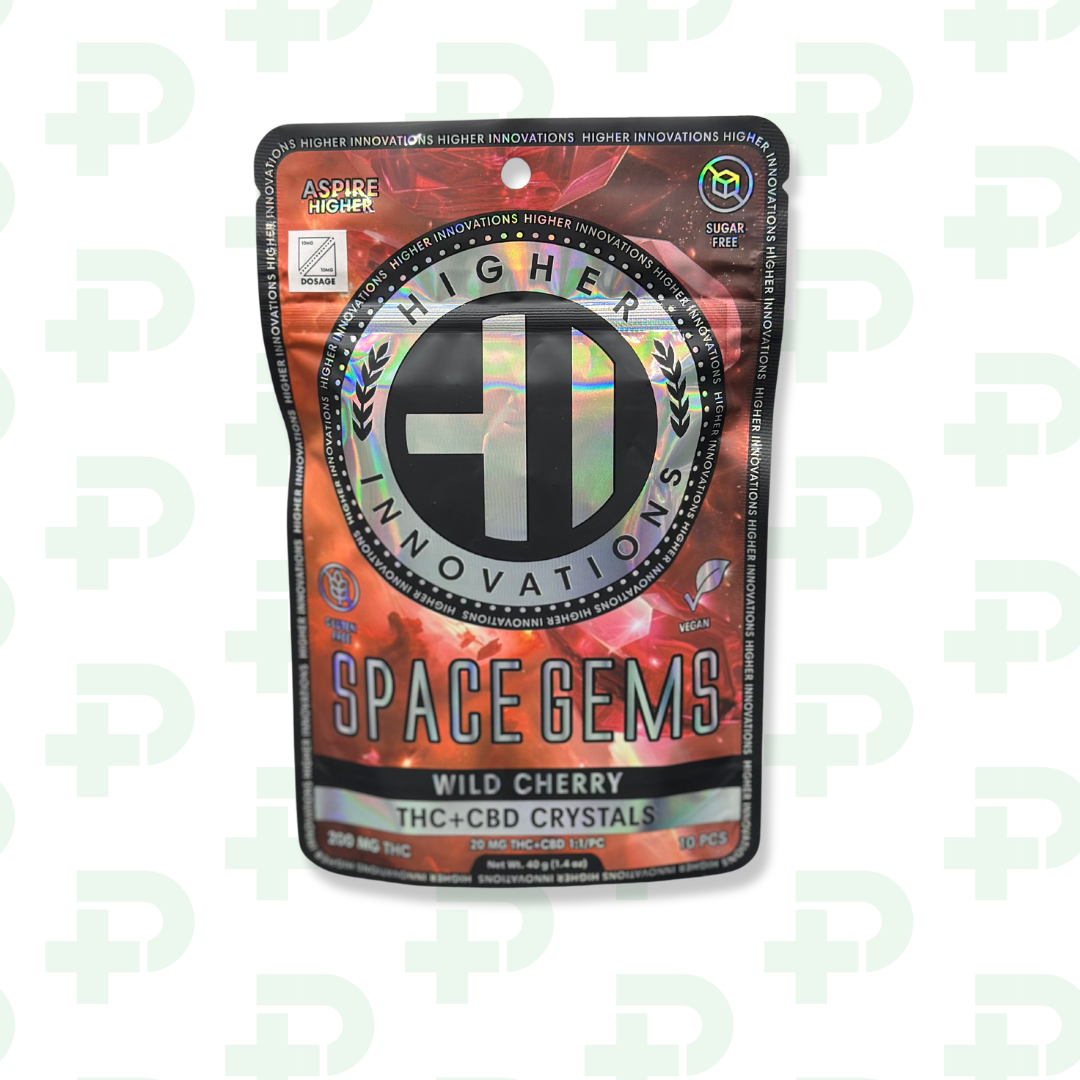 Photograph of product: Higher Innovations 200mg Space Gems - Wild Cherry w CBD