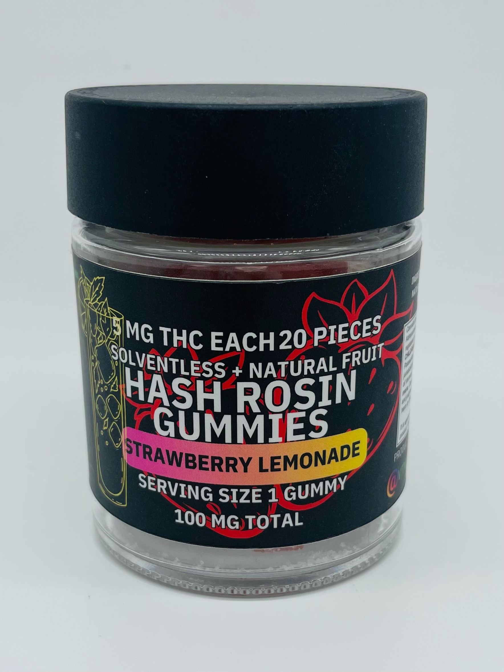 Photograph of product: VT Medicine Man |  Strawberry Lemonade Gummies | Edibles | 5 mg x 20