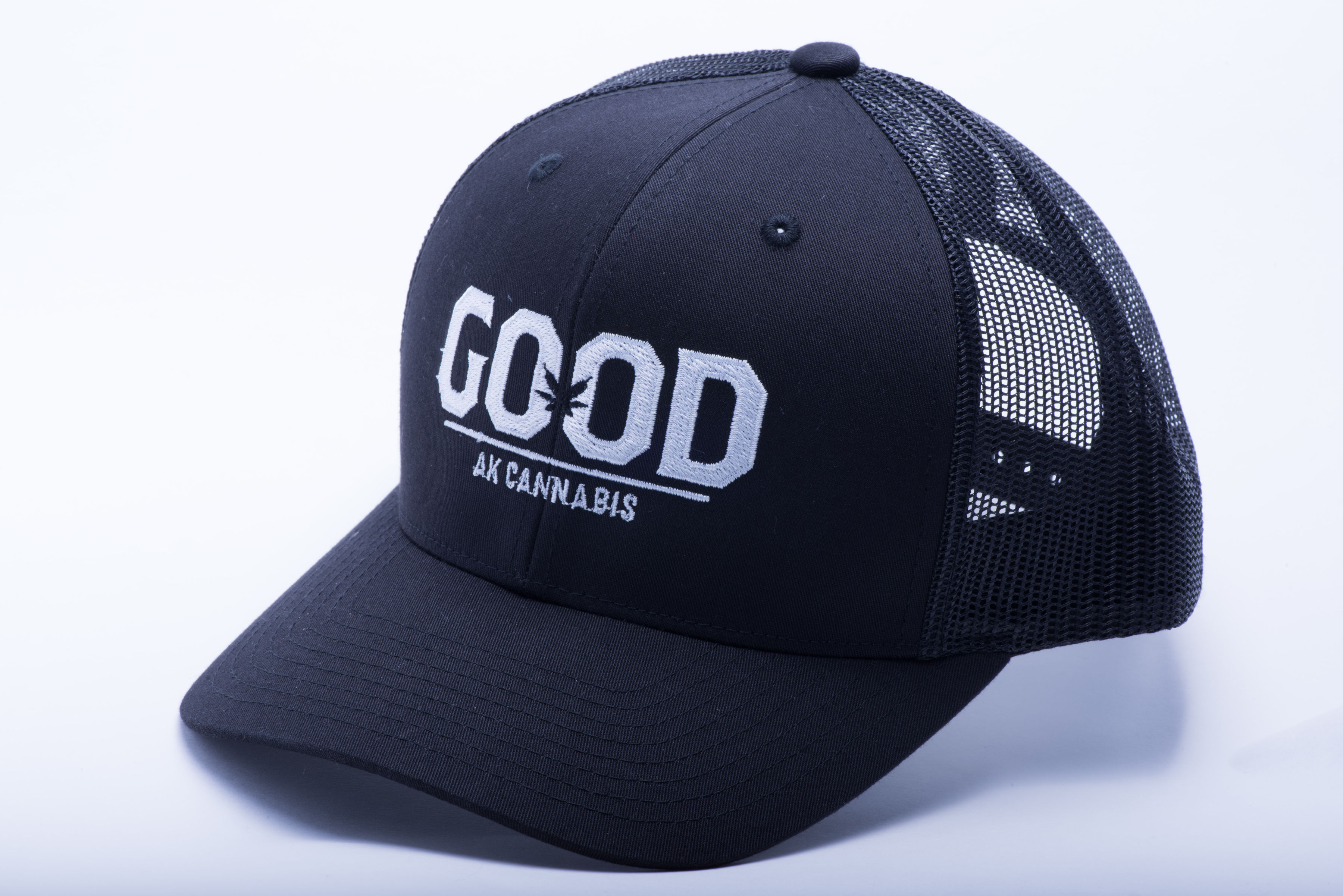 Photograph of product: GOOD Black Trucker Hat