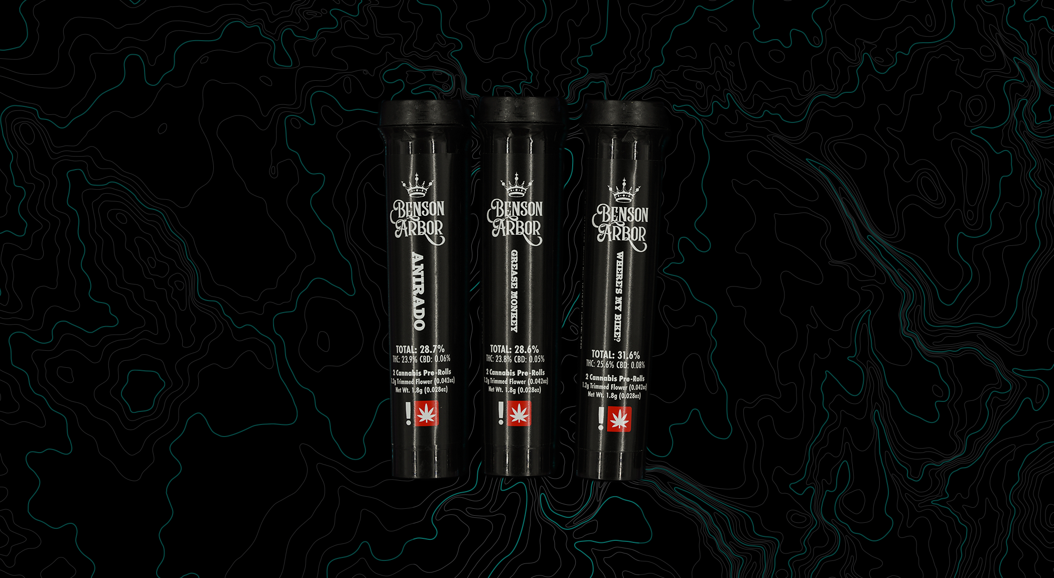 Photograph of product: Benson Arbor- Snake Oil Where's My Bike Infused Pre Roll