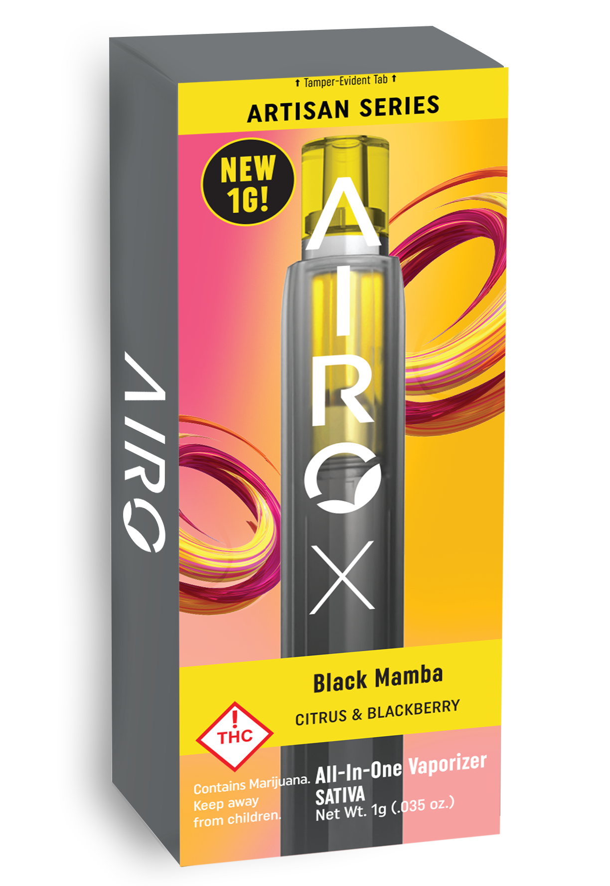 Photograph of product: AiroX - (S) Black Mamba - AIO vaporizer
