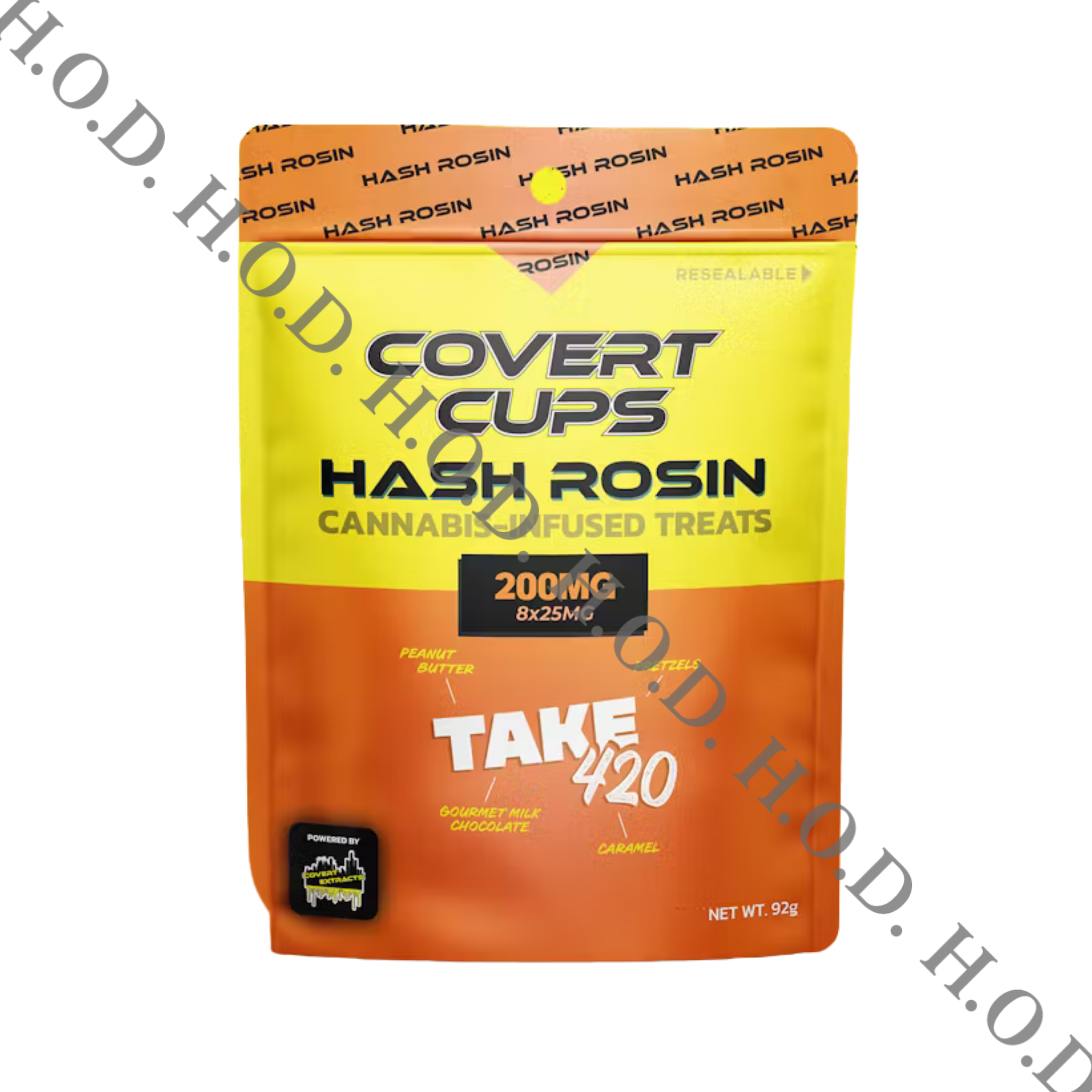 Photograph of product: Covert Cups Take420 au chocolat Rosin Chocolate Cups 200mg