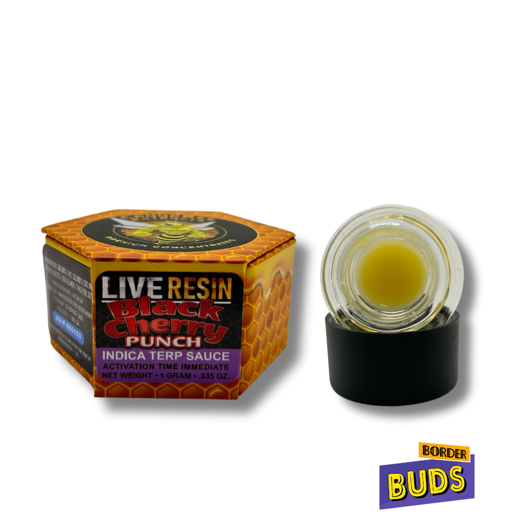 Photograph of product: Black Cherry Punch | Cannabee Extracts | 1g | Live Resin Terp Badder