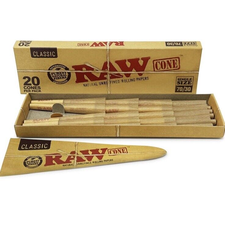 Photograph of product: Raw | Single Size 70/30 Cones 20pk