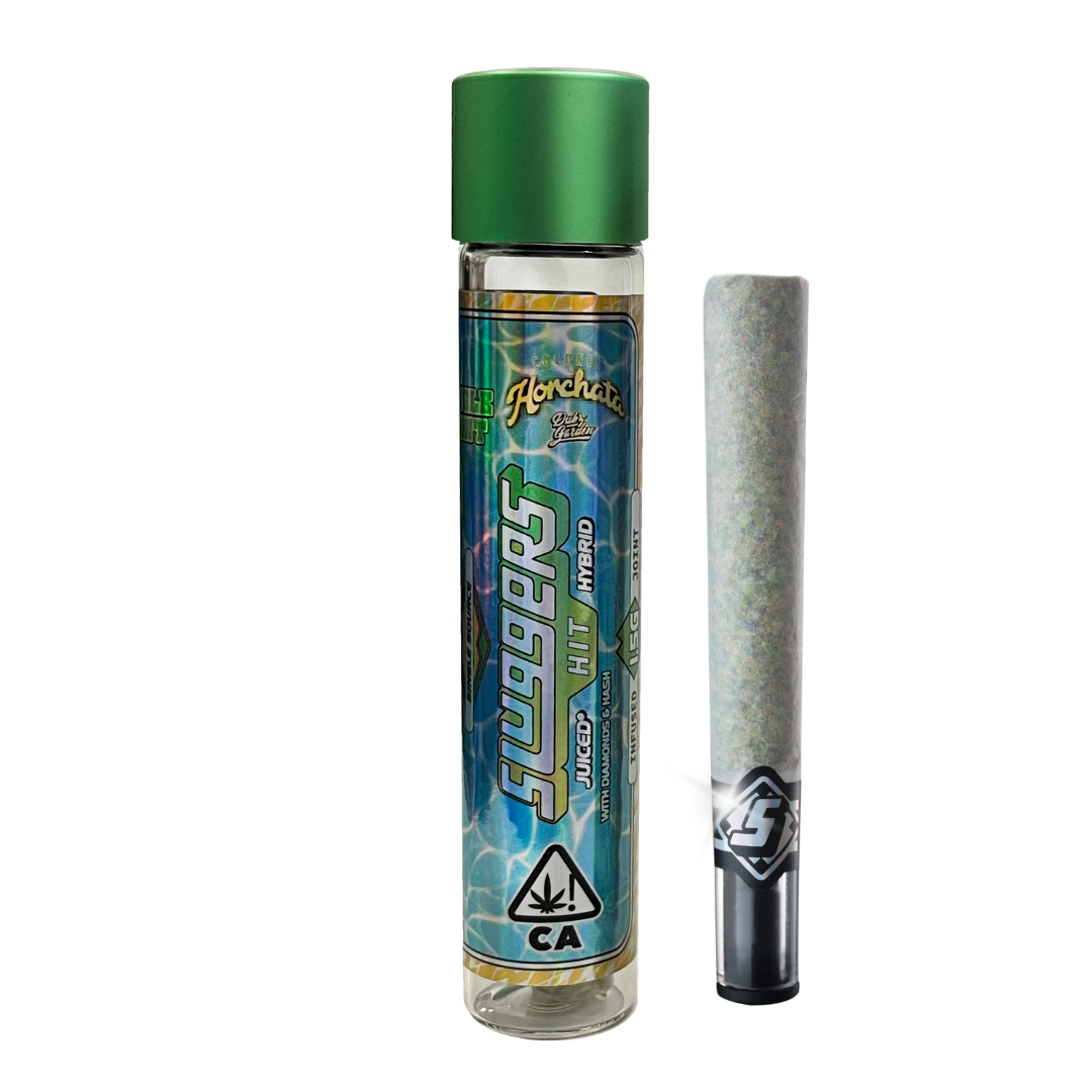 Photograph of product: SLUGGERS X DUBZ GARDEN COCONUT HORCHATA 1.5G INFUSED PREROLL