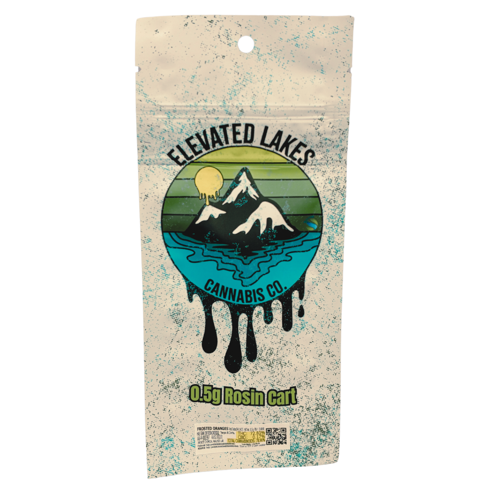 Photograph of product: Elevated Lakes | Frosted Oranges | Live Rosin Cartridge