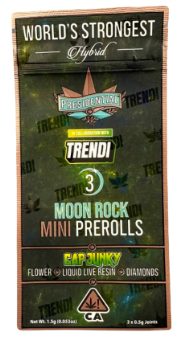 Photograph of product: 3pk Cap Junky Infused Mini Prerolls - Presidential