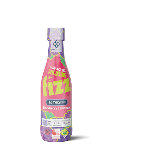 Photograph of product: Wildside Fizz | Blackberry Lemonade | 12oz | DOH | 100mg TH-oui : 50mg CBN
