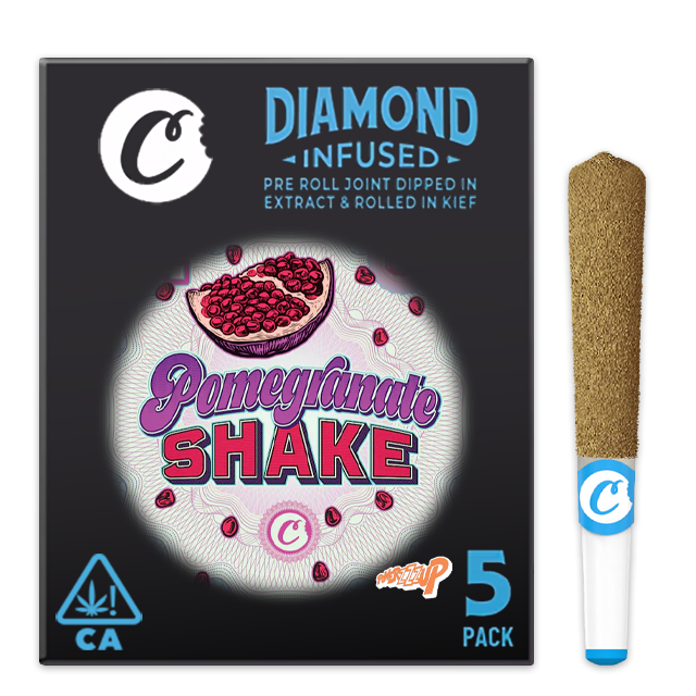 Photograph of product: POMEGRANATE SHAKE - DIAMOND INFUSED 5 PACK (2.5G)