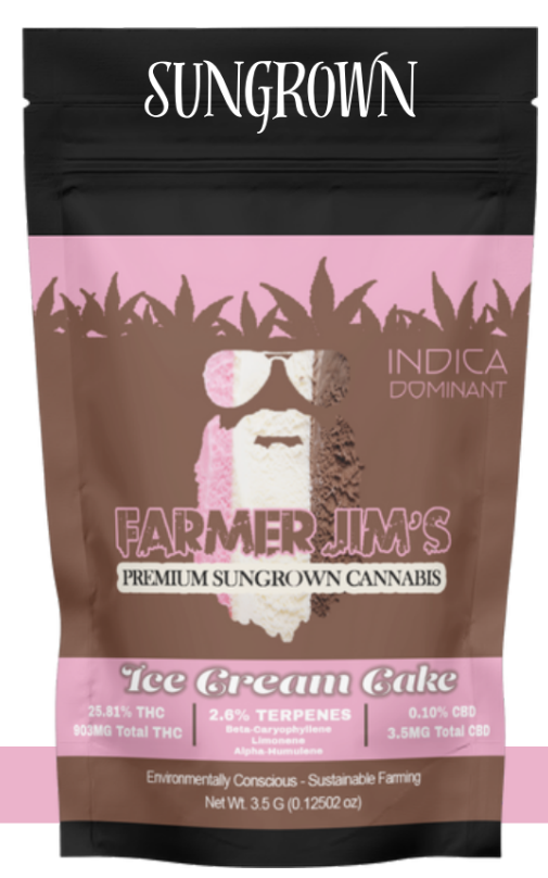 Photograph of product: Farmer Jim I Flower I Ice Cream Cake - 3.5g