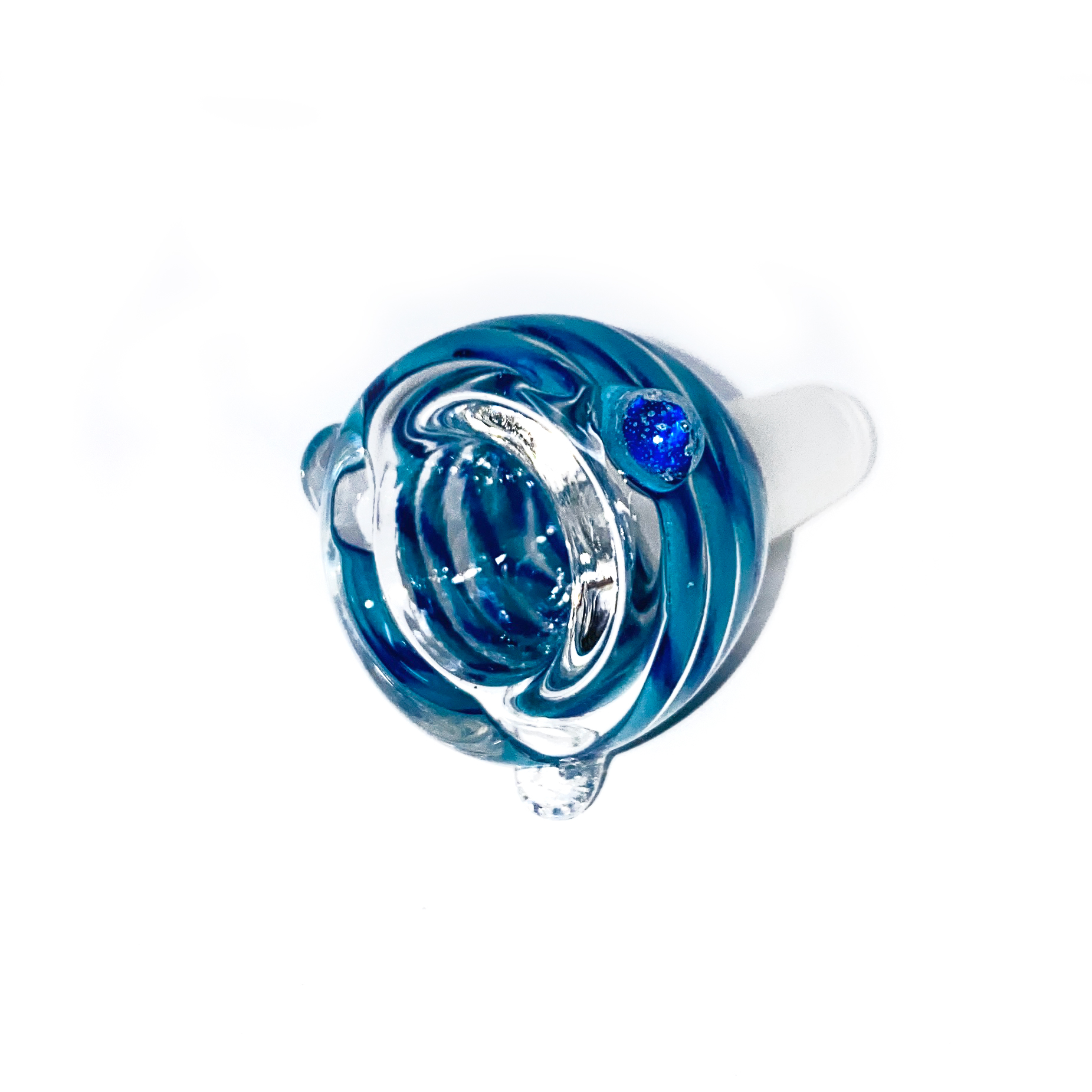 Photograph of product: ROUND GLASS BOWL 14MM (ASSORTED DESIGNS)