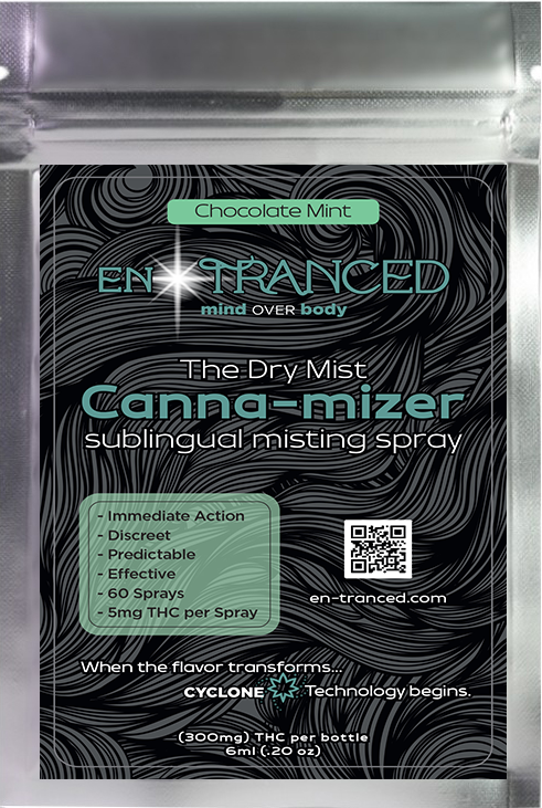 Photograph of product: Chocolate Mint Dry Mist Canna-Mizer Spray | 300mg