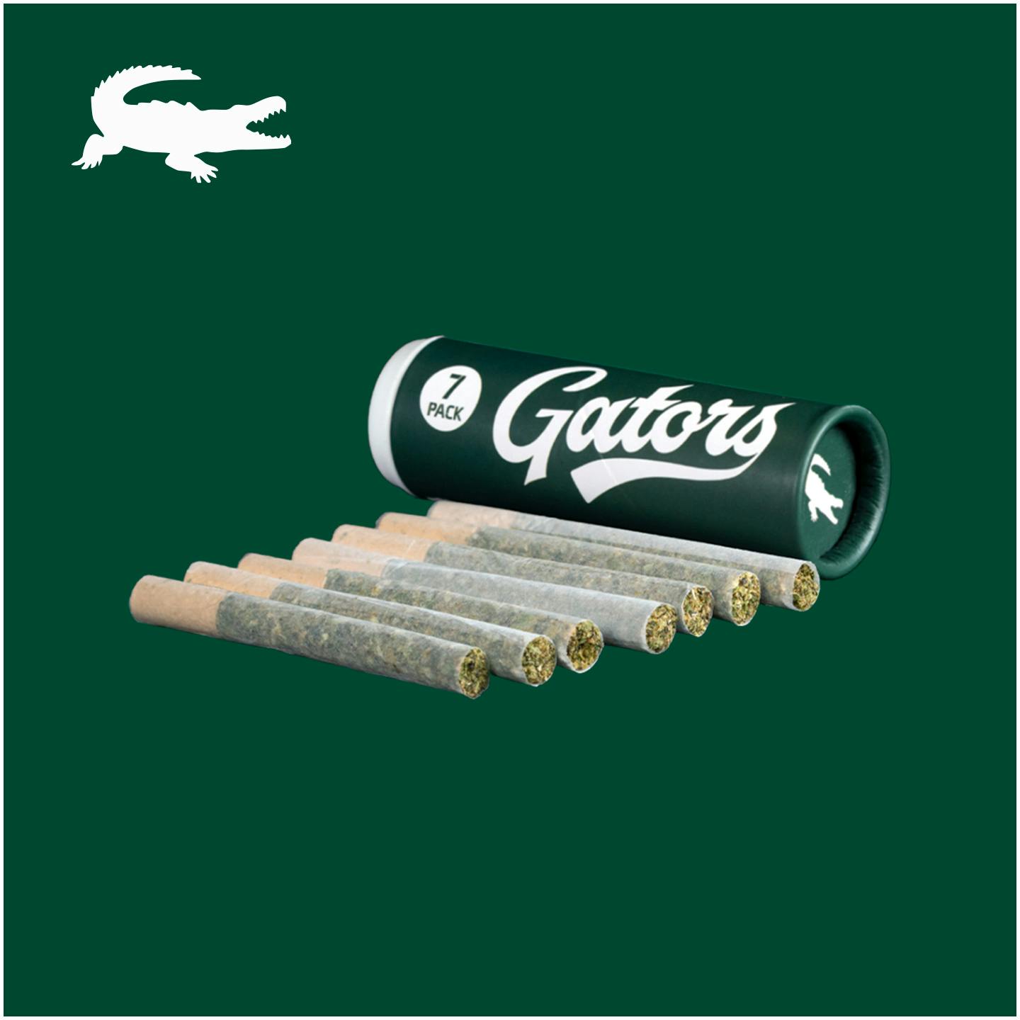 Photograph of product: Gators Pre-Roll 7 Pack (.5g/ea)