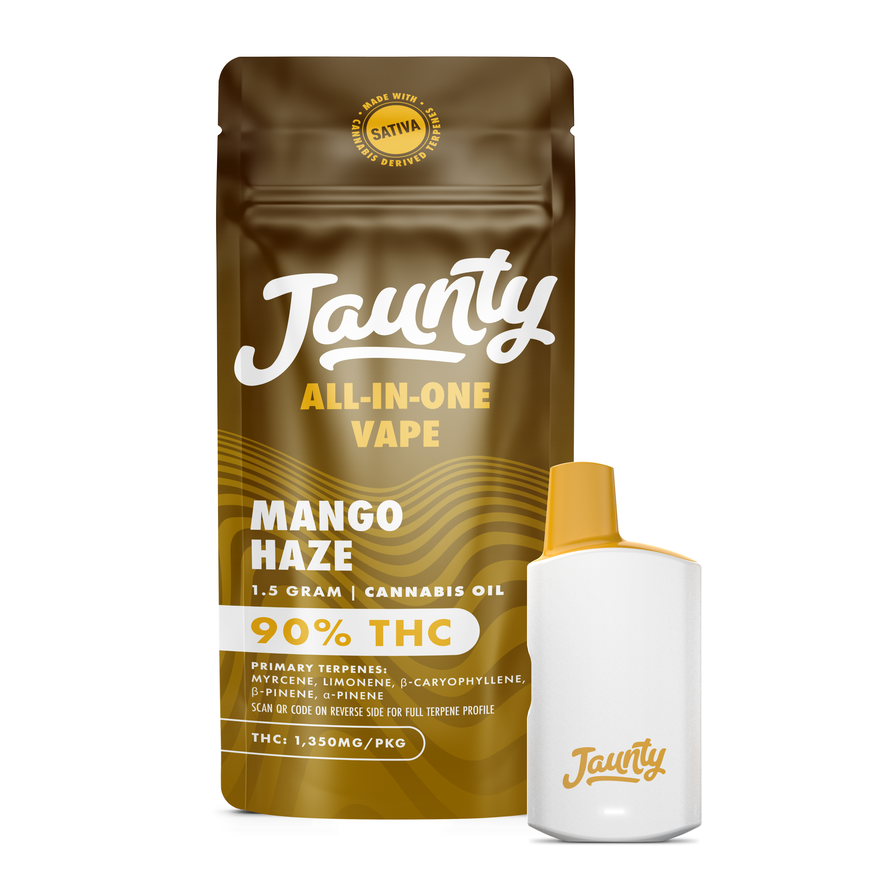 Photograph of product: Jaunty - Mango Haze - AIO Vape Pen