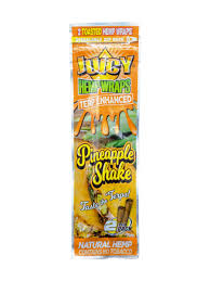 Photograph of product: Juicy Hemp Wraps Terp Enhanced - Pineapple - 2pk