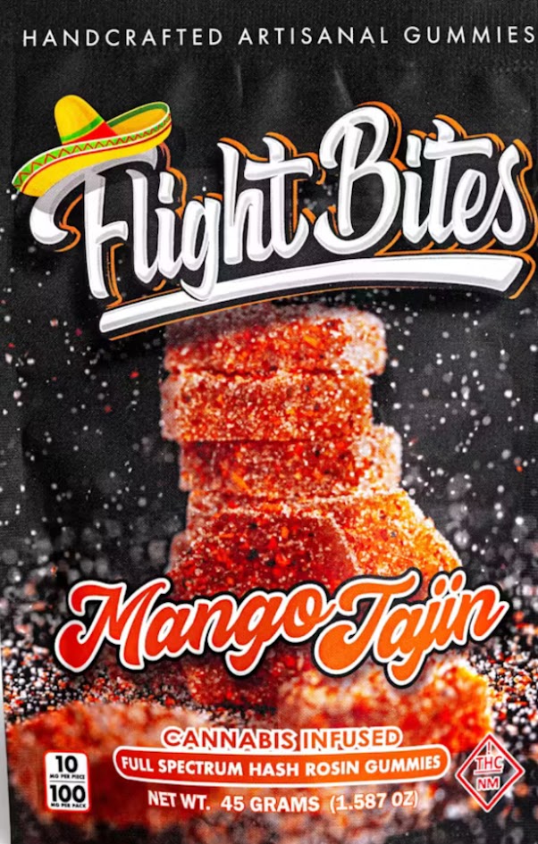 Photograph of product: Rainbow Crunch (100mg) - au chocolat Rosin Gummy Flight Bites