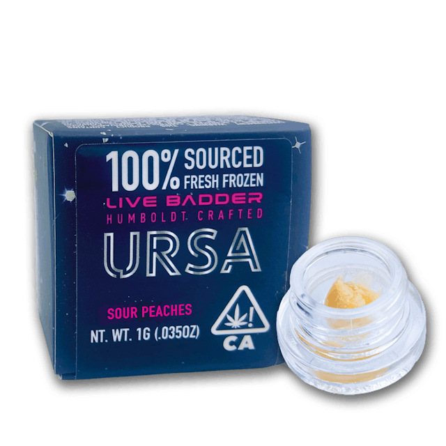 Photograph of product: Sour Peaches 1G Live Badder - 