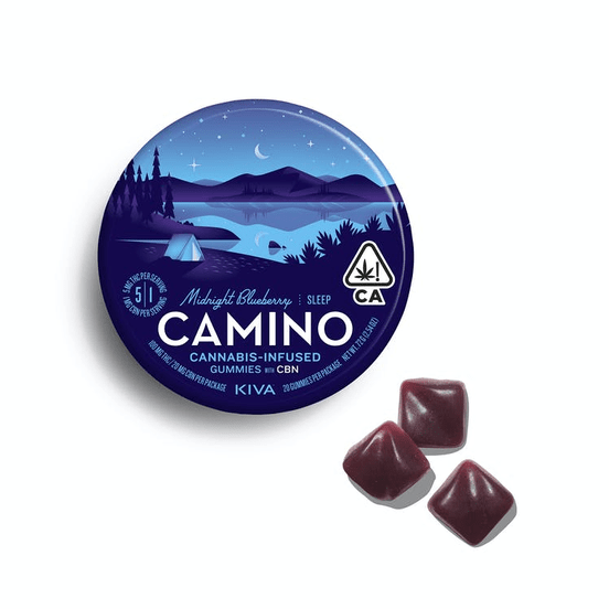 Photograph of product: Camino Midnight Blueberry "Sleep" CBN Gummies - 