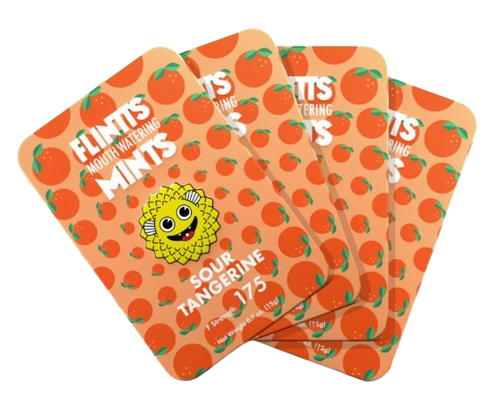 Photograph of product: Flintts - Sour Tangerine I F-175 - 30 tabs